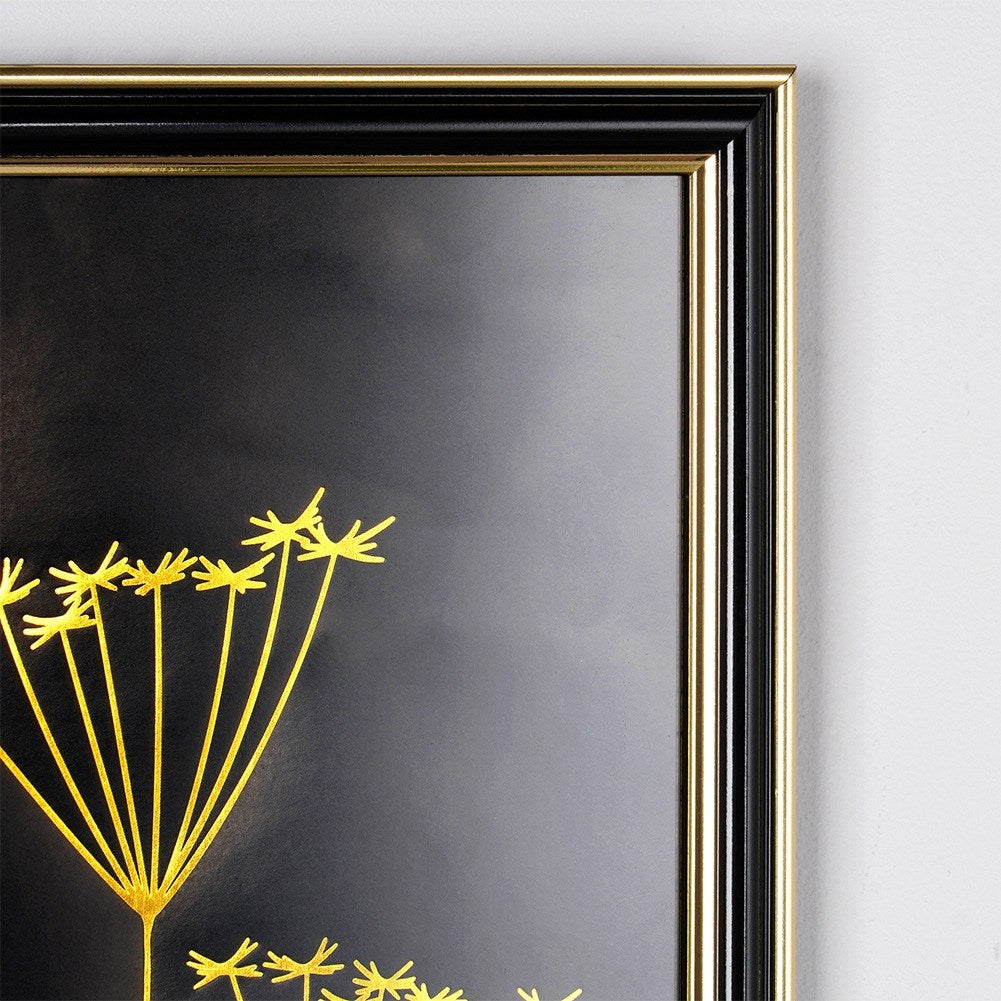 Black gold photo frame 21x29.7 cm