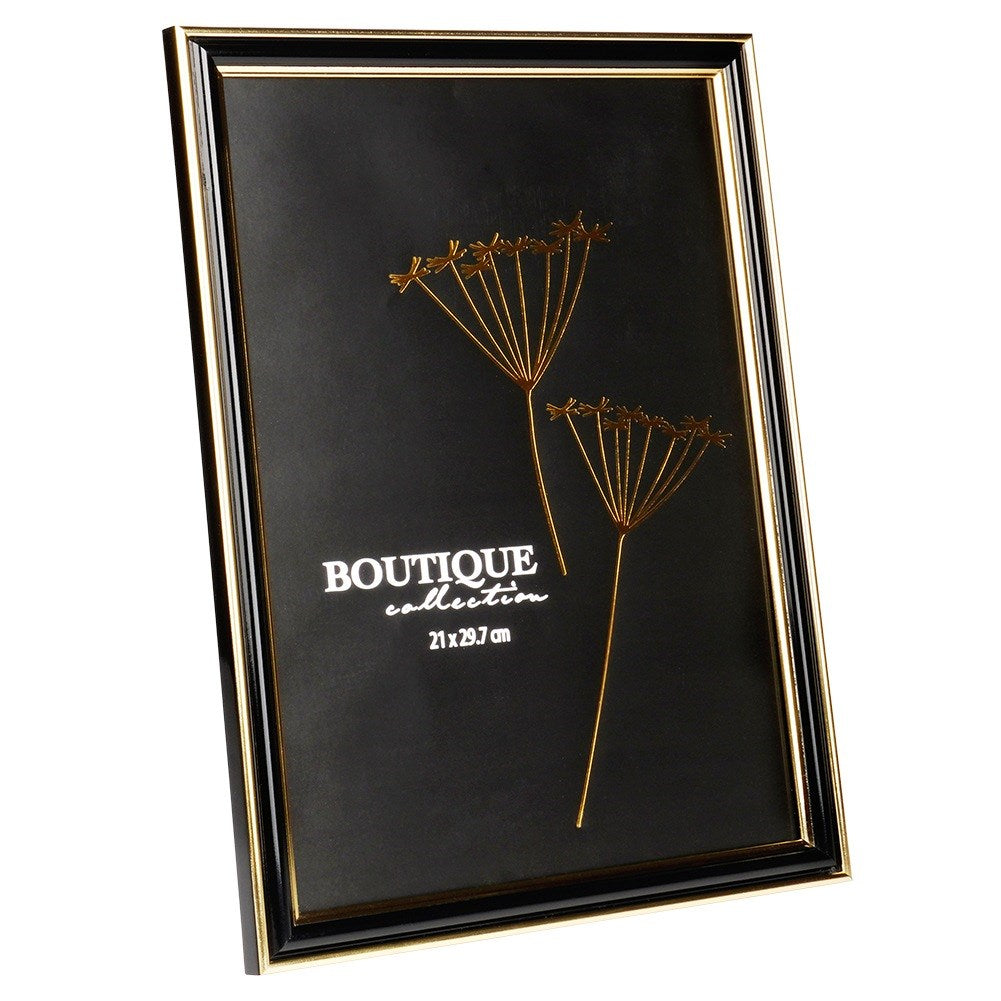 Black gold photo frame 21x29.7 cm