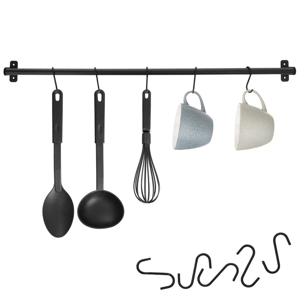Black kitchen utensil hanger - Perfect for spoons and spatulas