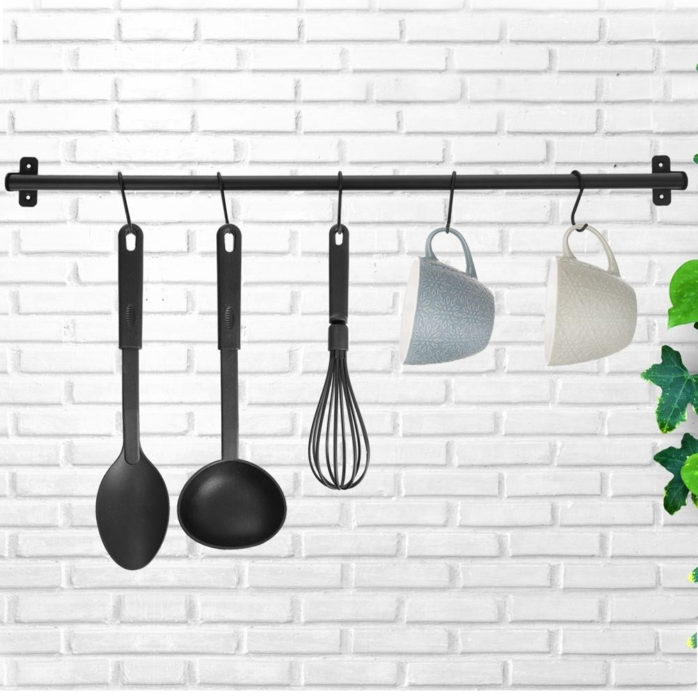 Black kitchen utensil hanger - Perfect for spoons and spatulas