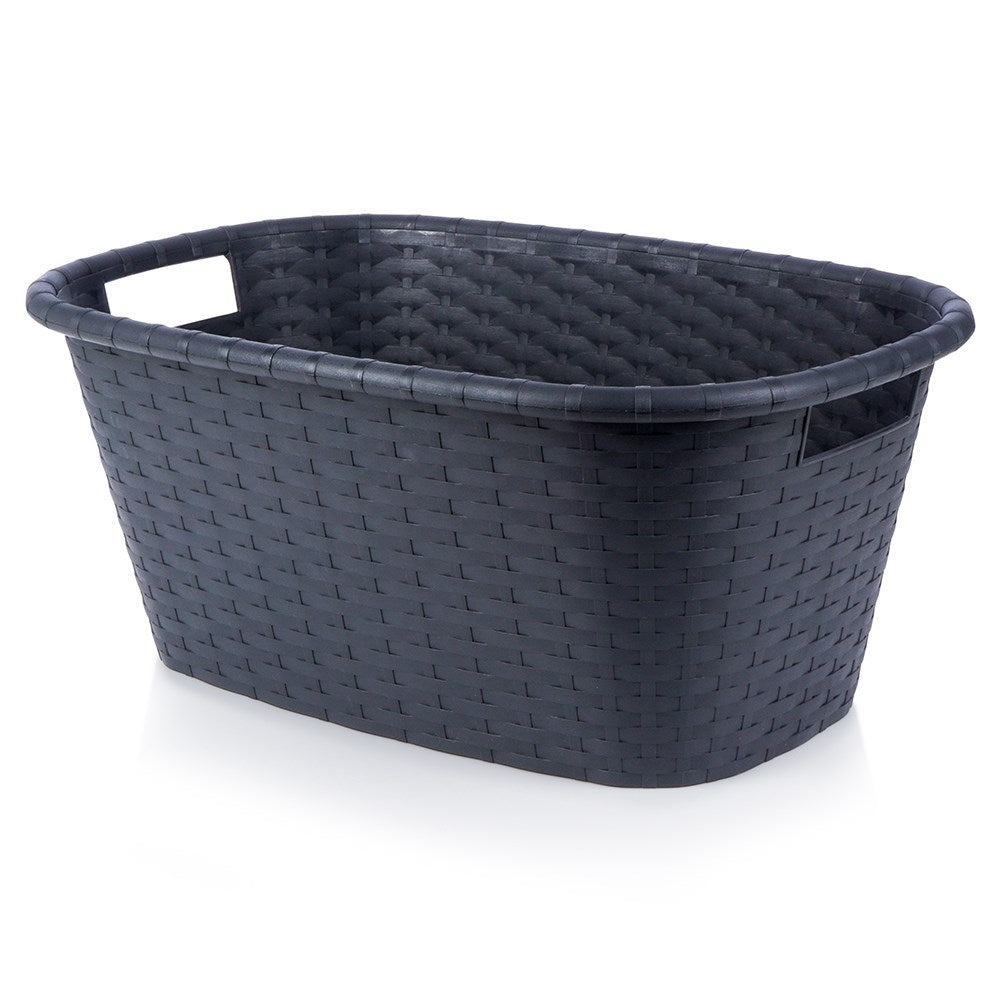 Black light laundry basket for clothes and textiles