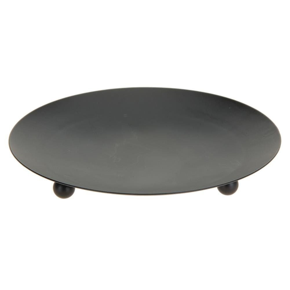 Black metal candle holder - decorative and protective