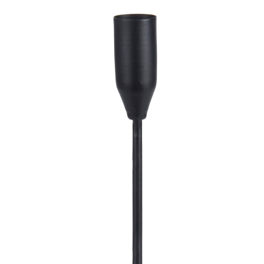 Black metal candlestick 40 cm