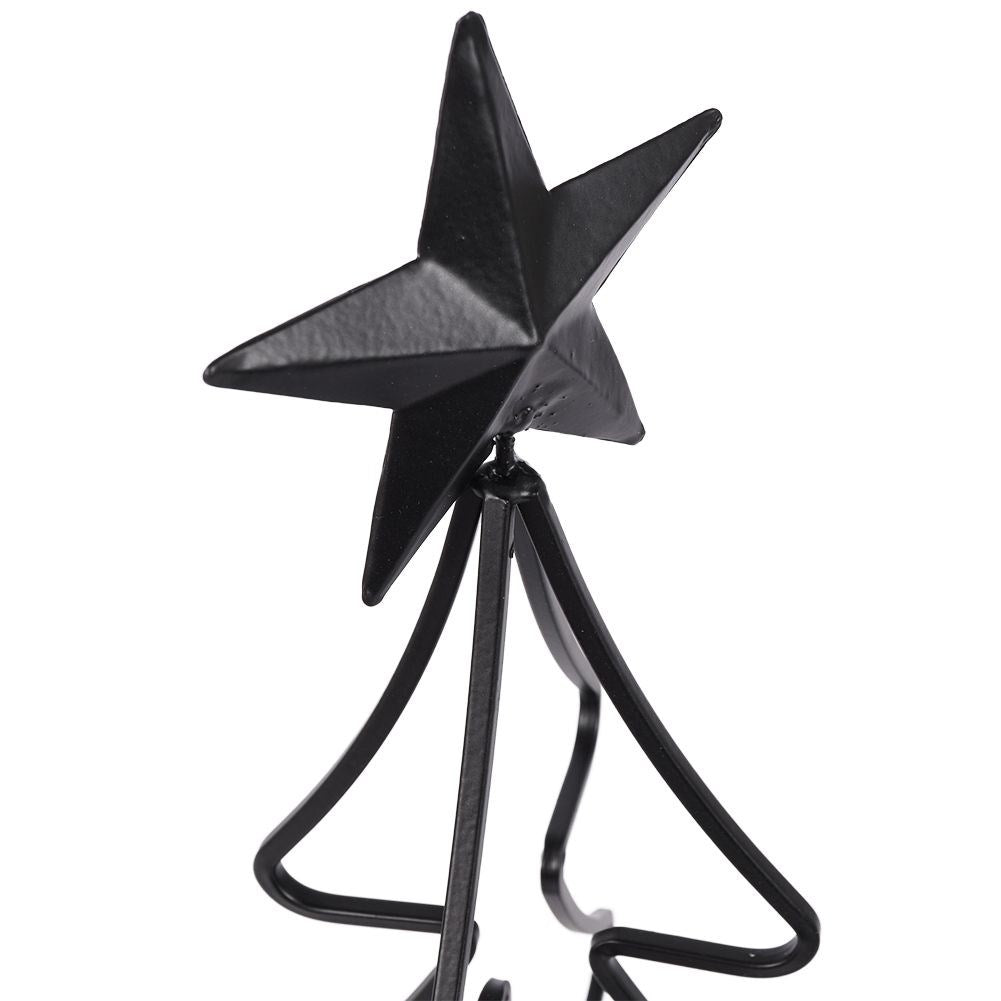 Black metal candlestick Christmas tree 45 cm