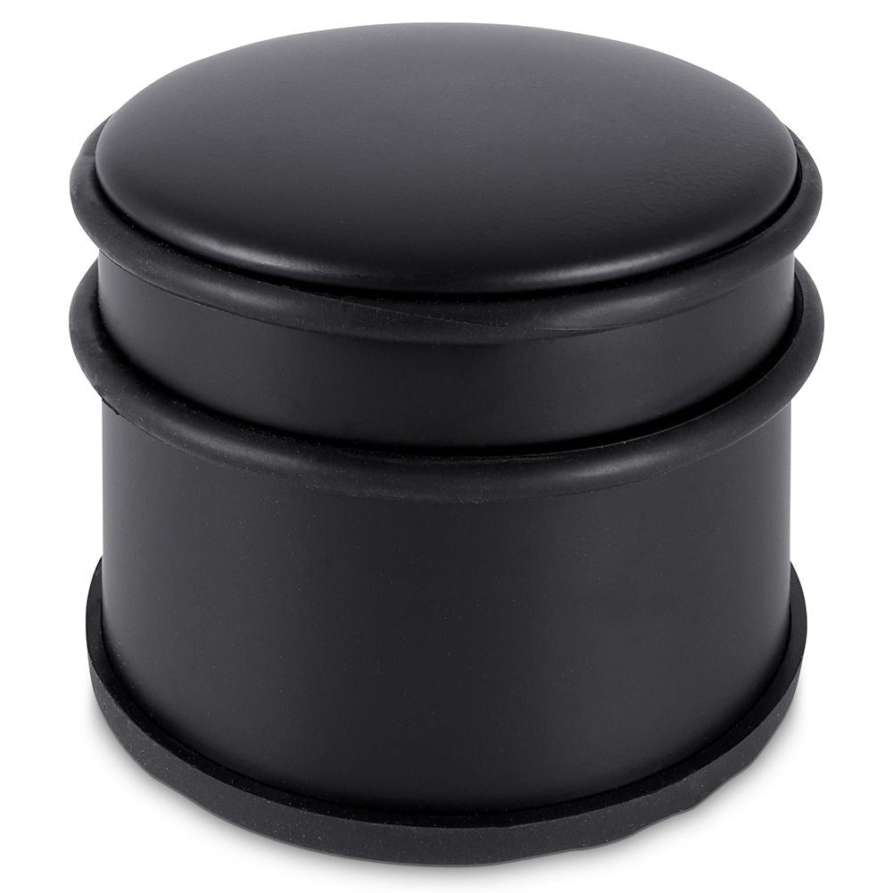 Black metal door stop - Heavy, tall, no assembly