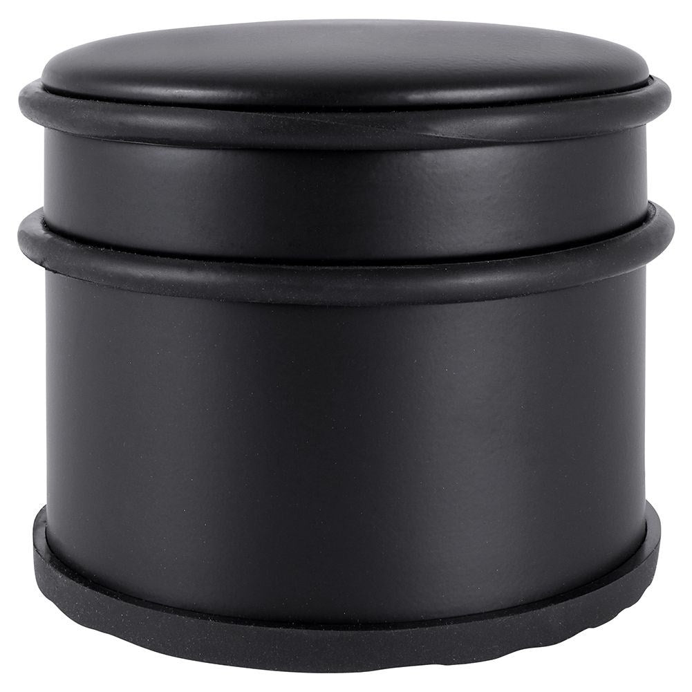 Black metal door stop - Heavy, tall, no assembly