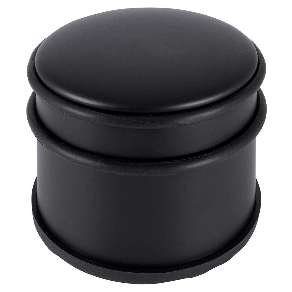 Black metal door stop - Heavy, tall, no assembly