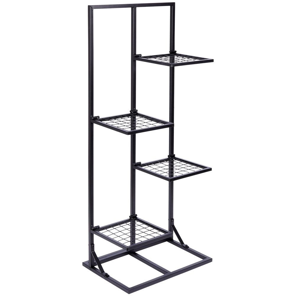 Black metal flower stand - stylish and industrial interior