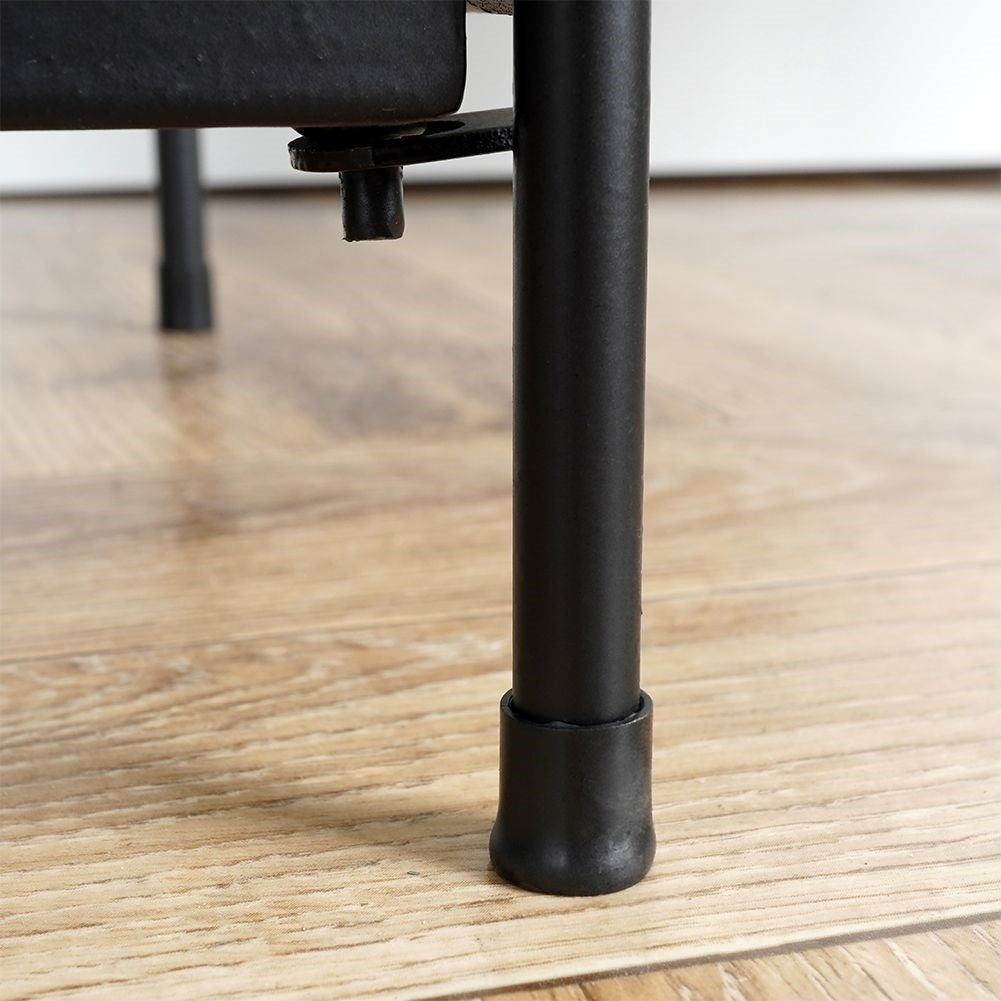 Black metal flower stand with four levels for decorations