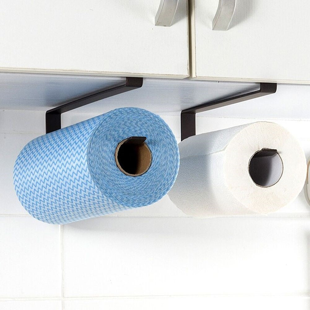 Black metal kitchen hanger for paper towels