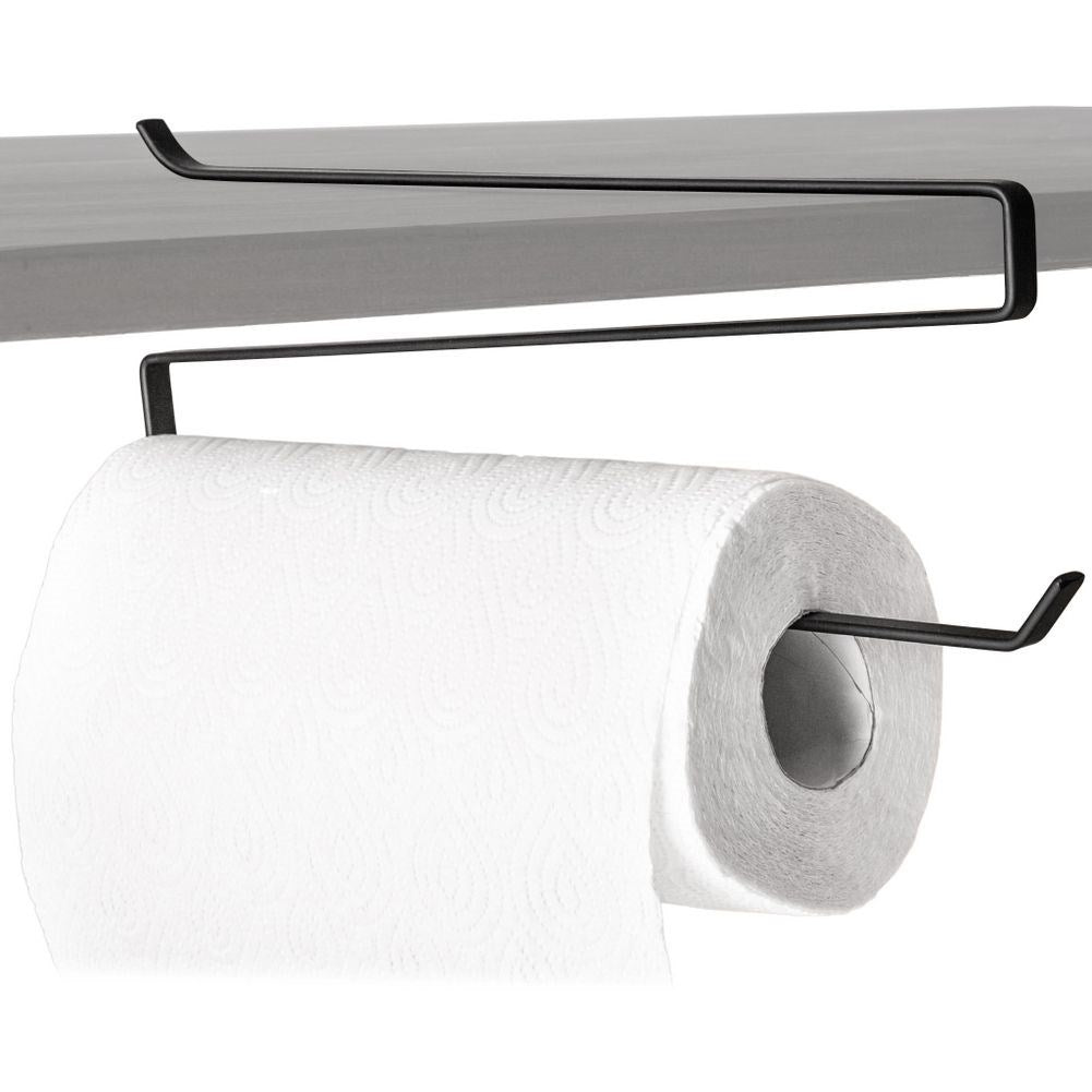 Black metal kitchen hanger for paper towels