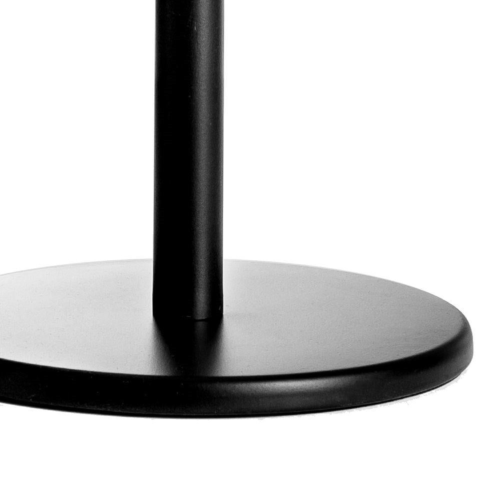 Black metal kitchen rack for paper towels