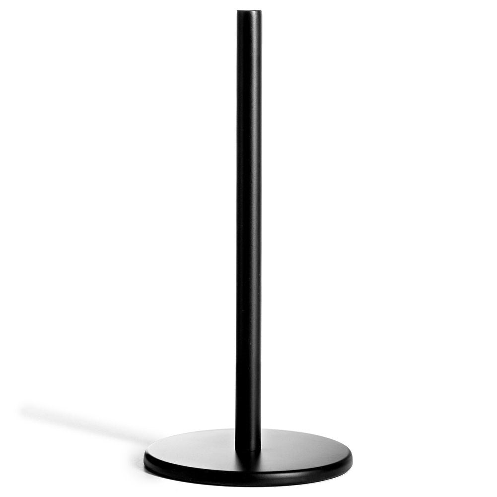 Black metal kitchen rack for paper towels