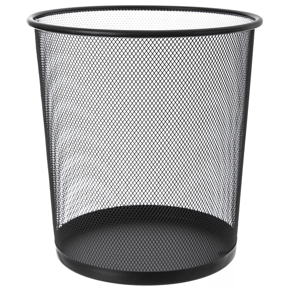Black metallic dustbin 6L for modern spaces