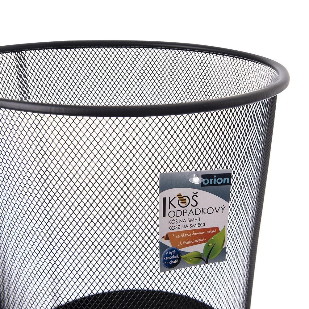Black metallic dustbin 6L for modern spaces