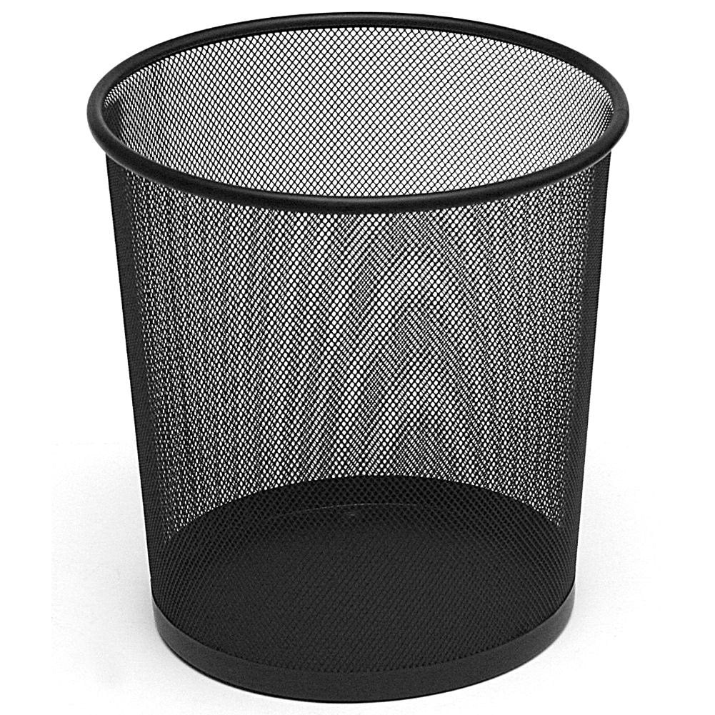 Black metallic dustbin 6L for modern spaces