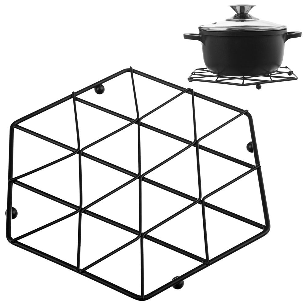 Black metal mat for hot pots and pans