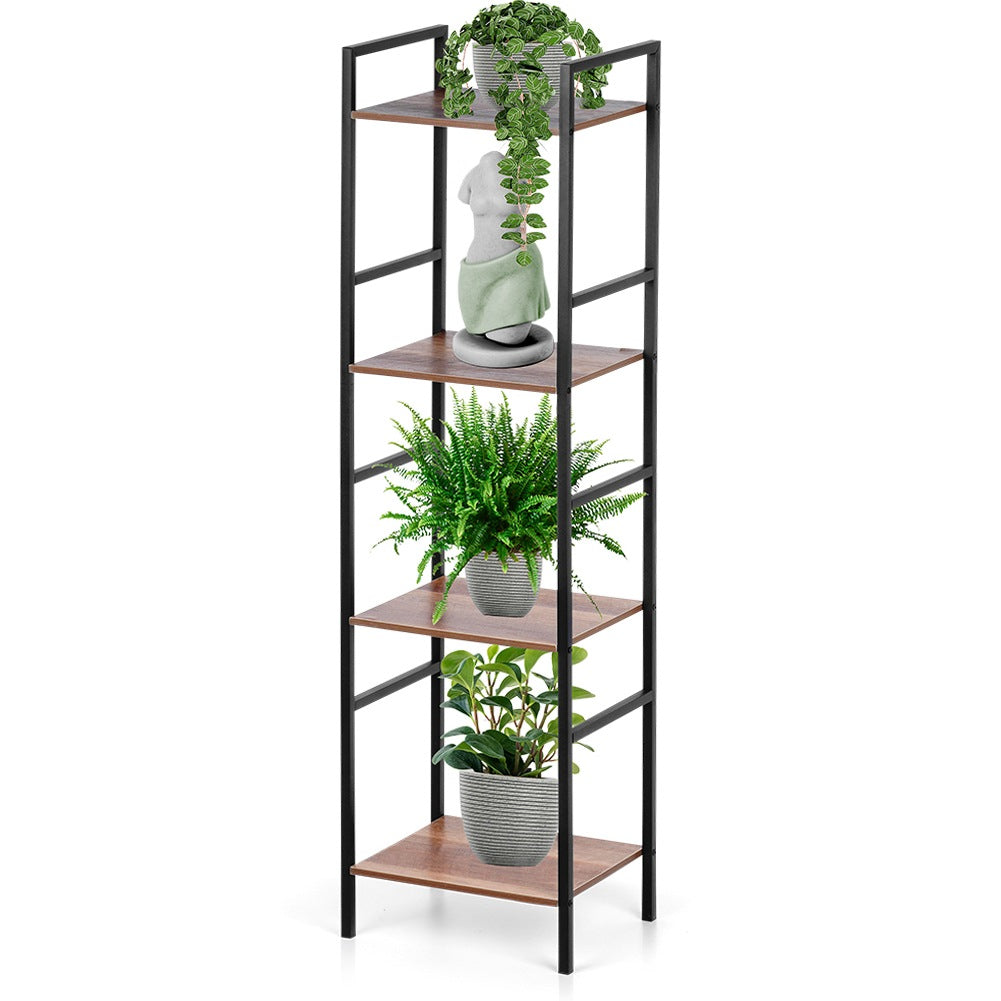 Black metal shelf 29.5x23.5x106.5 cm