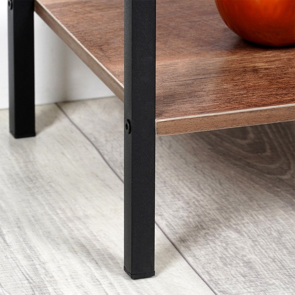 Black metal shelf 29.5x23.5x106.5 cm