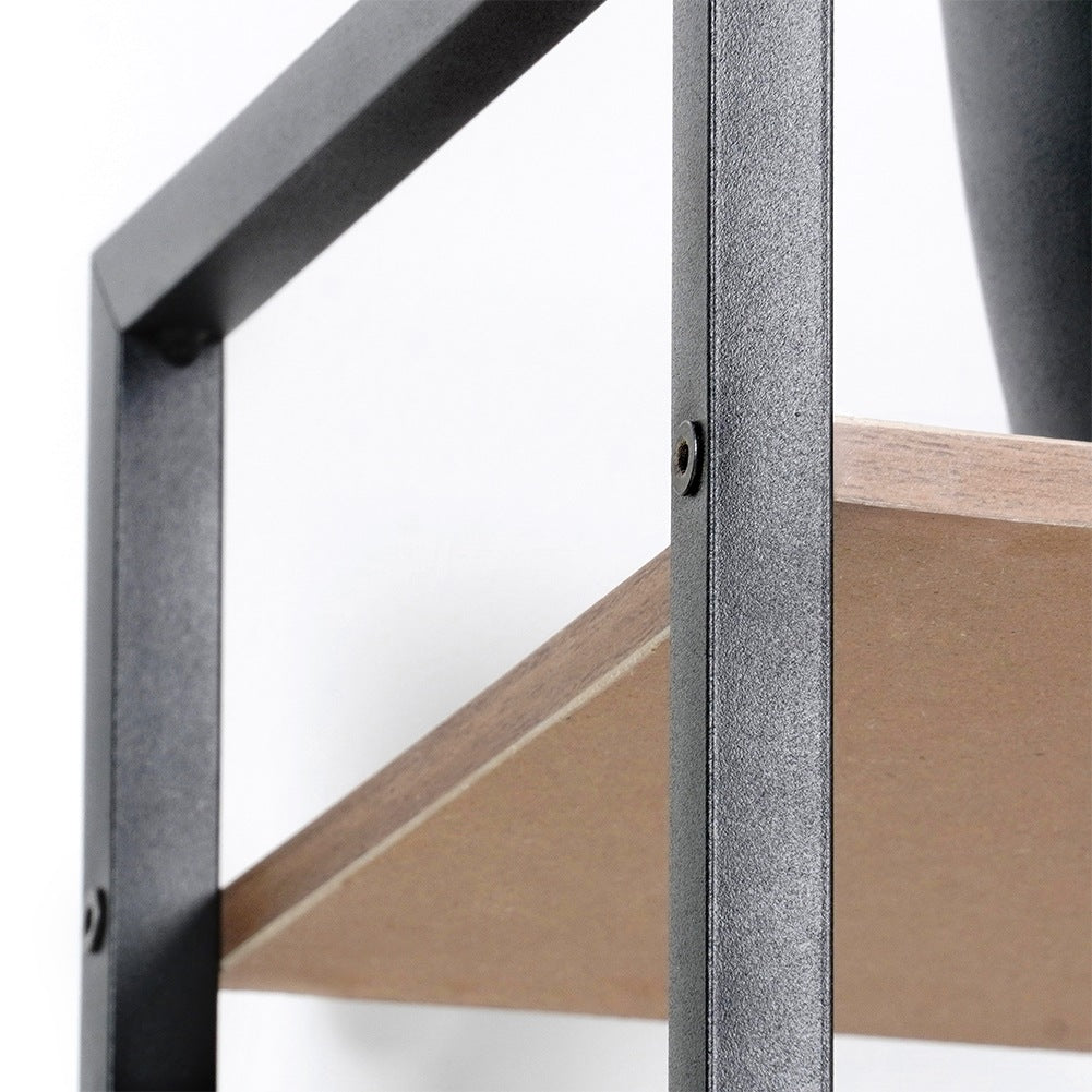Black metal shelf 29.5x23.5x106.5 cm