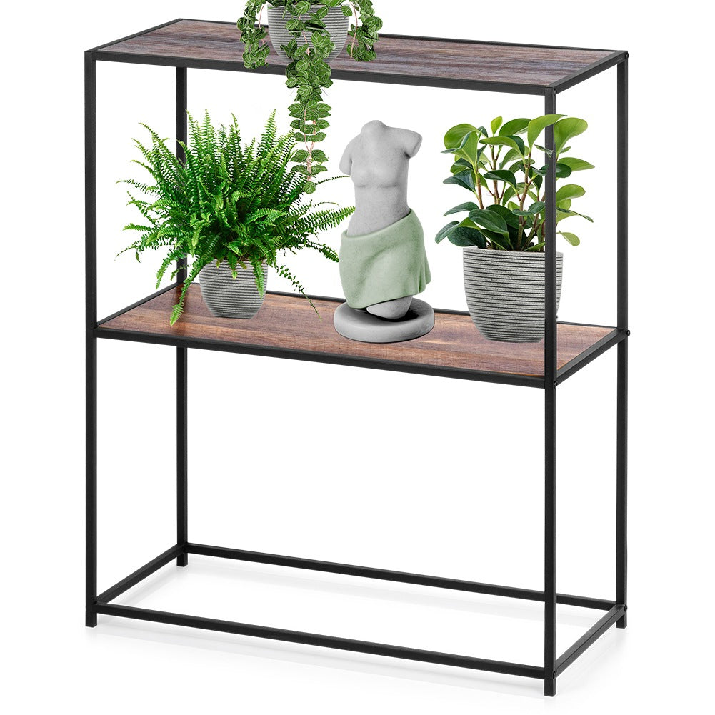 Black metal shelf 70x30.5x85 cm