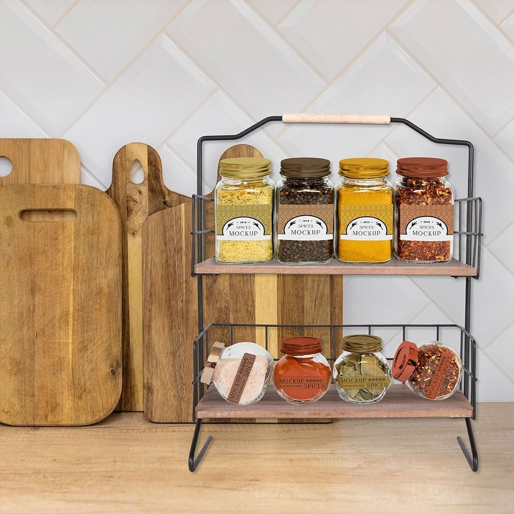Black metal shelf: robust, wall mount or worktop