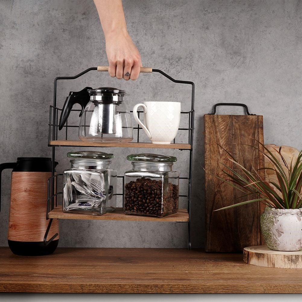 Black metal shelf: robust, wall mount or worktop