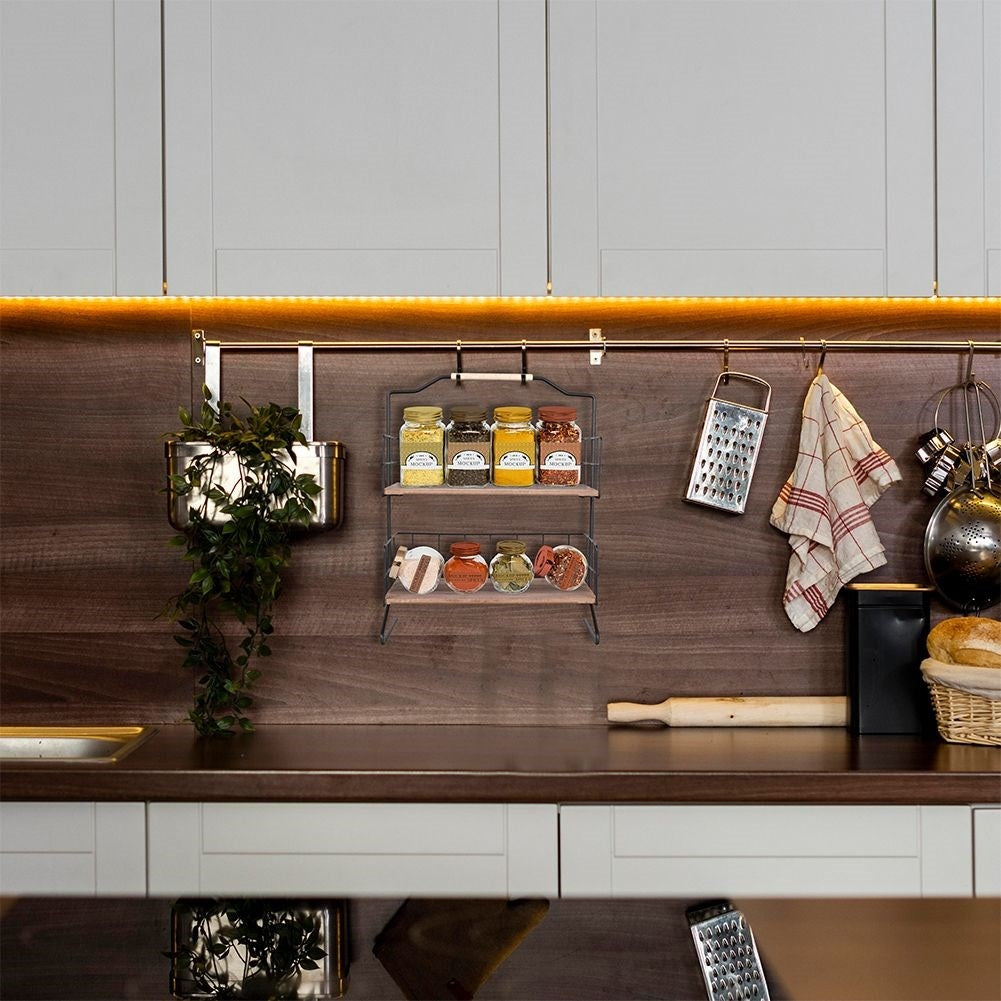 Black metal shelf: robust, wall mount or worktop