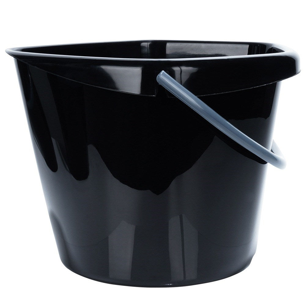 Black plastic bucket 14 l