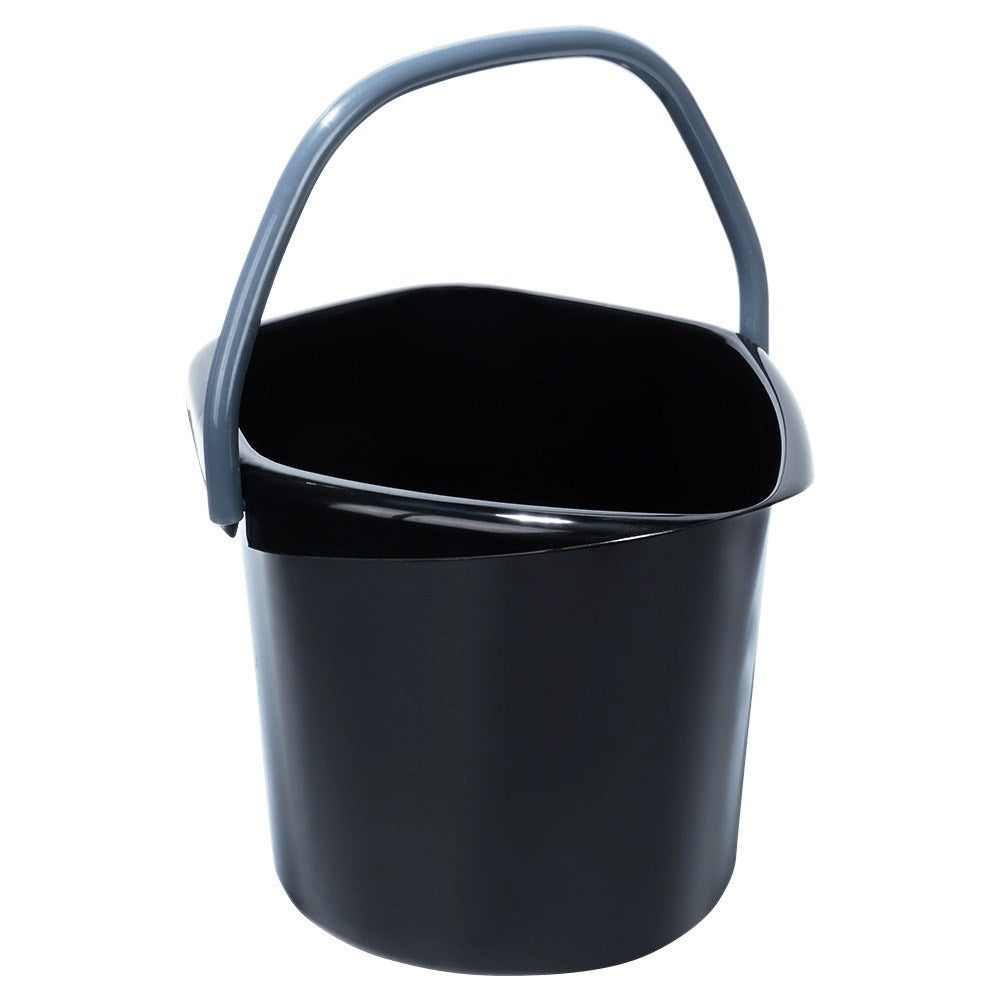 Black plastic bucket 14 l