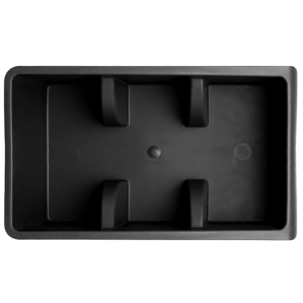 Black plastic spice storage for order in cupboards and drawers