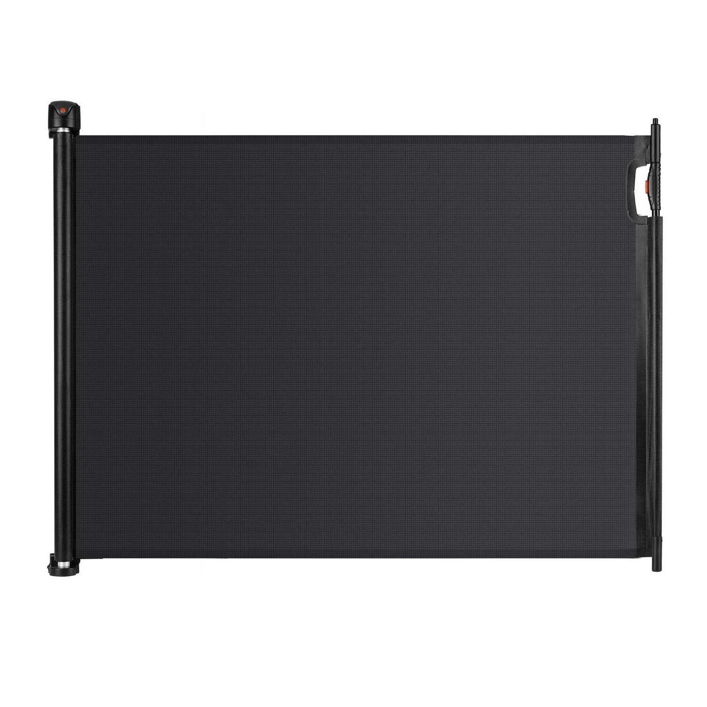 Black retractable security gate from Nukido