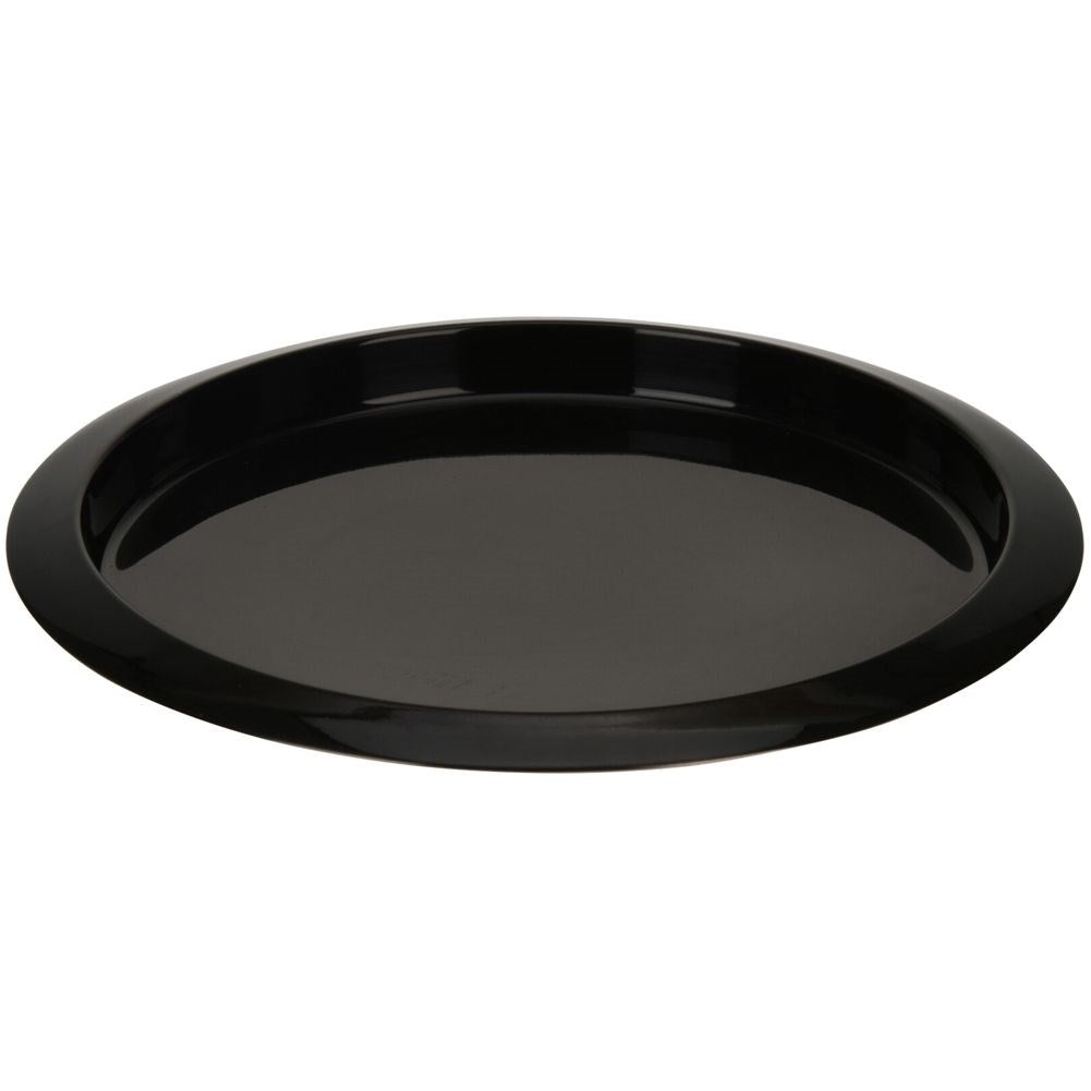 Black serving tray in stainless steel for home & restaurant