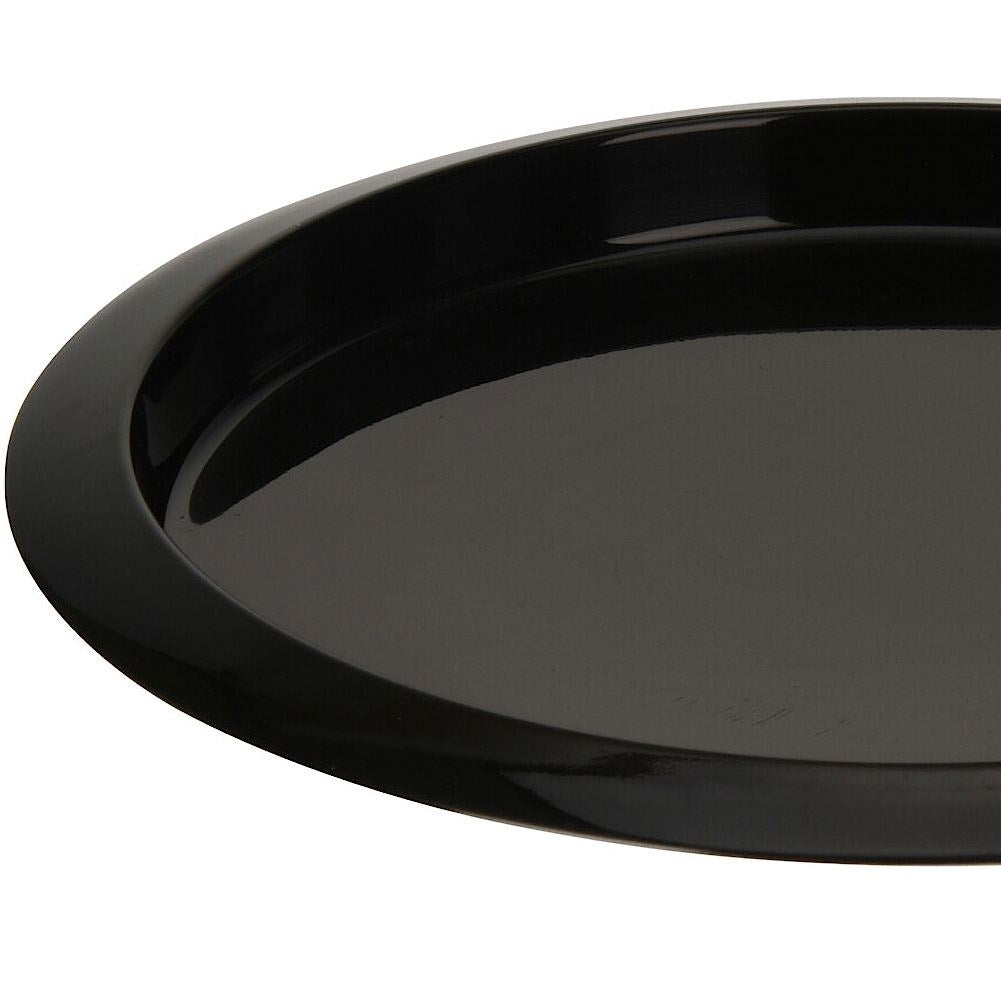 Black serving tray in stainless steel for home & restaurant