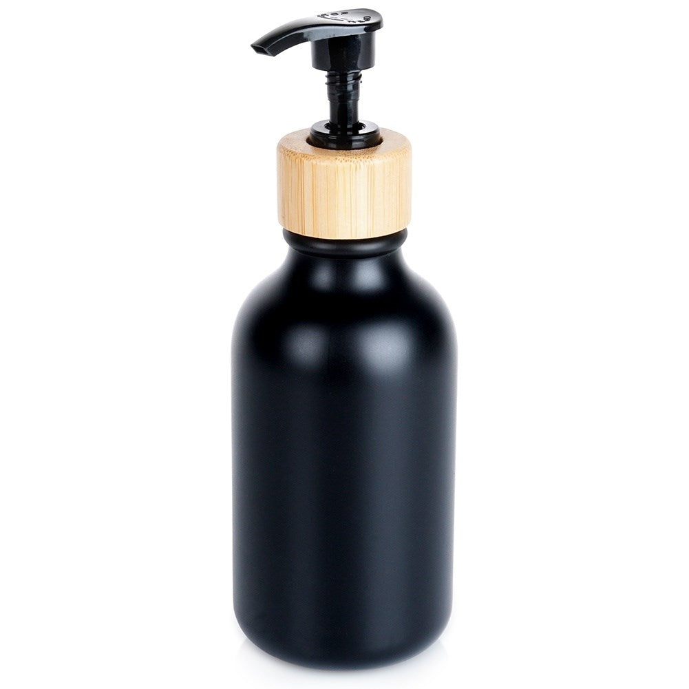 Black soap pump with locking function for kitchen and bathroom