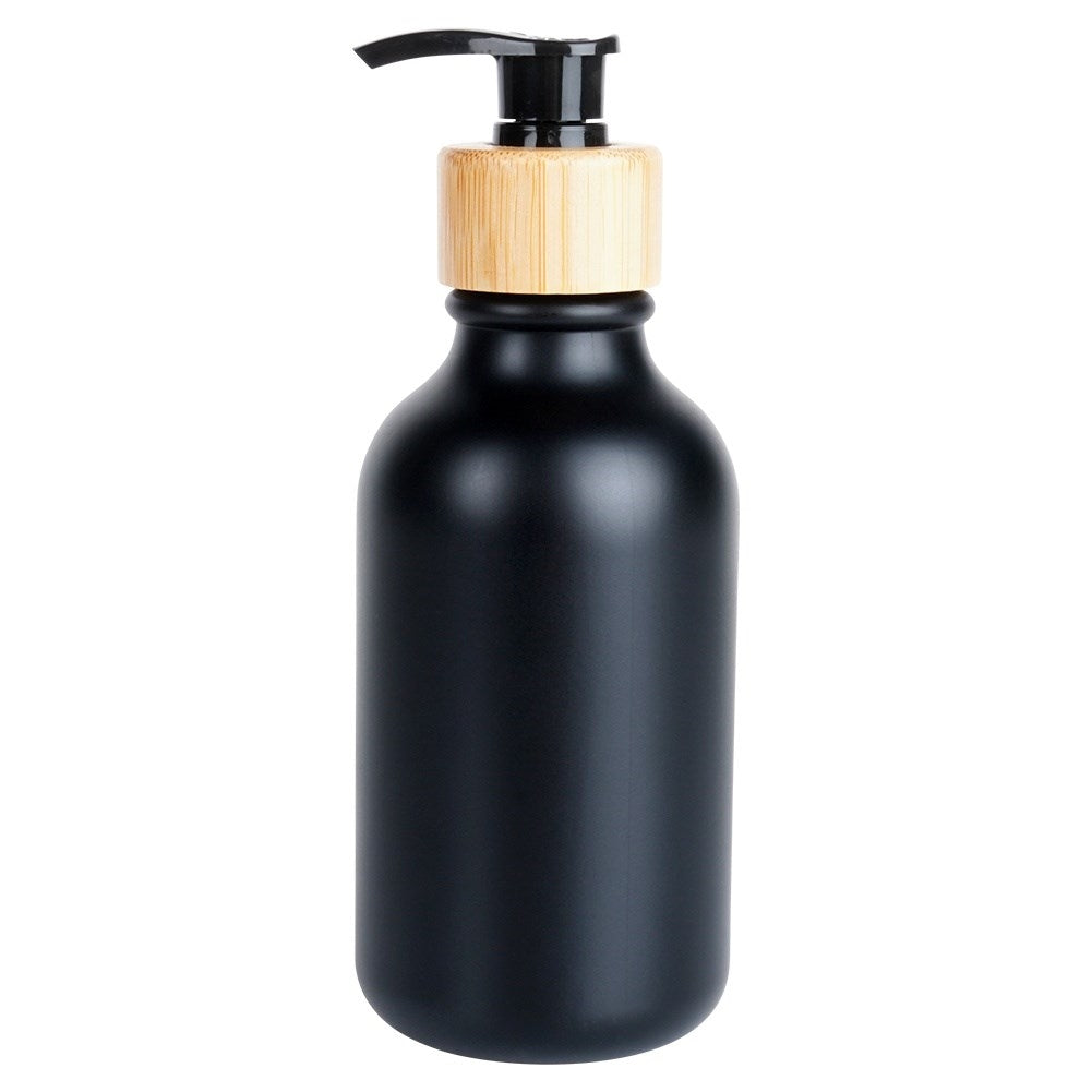 Black soap pump with locking function for kitchen and bathroom
