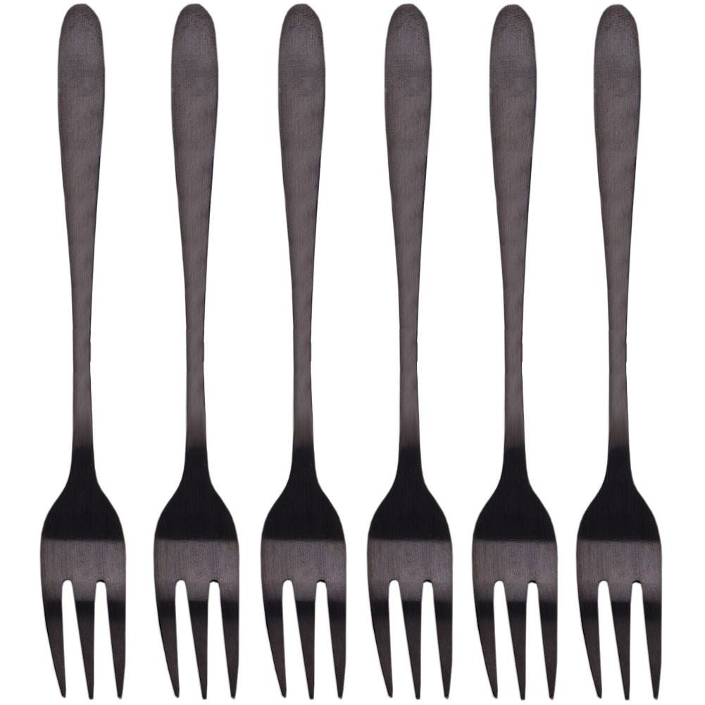 Black stainless forks - classic and modern table settings