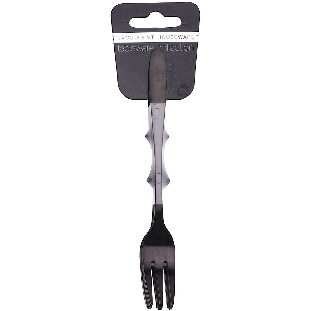 Black stainless forks - classic and modern table settings