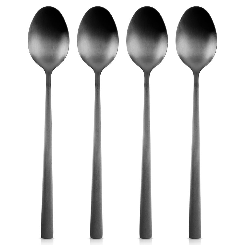 Black steel cocktail spoons 4 pcs.