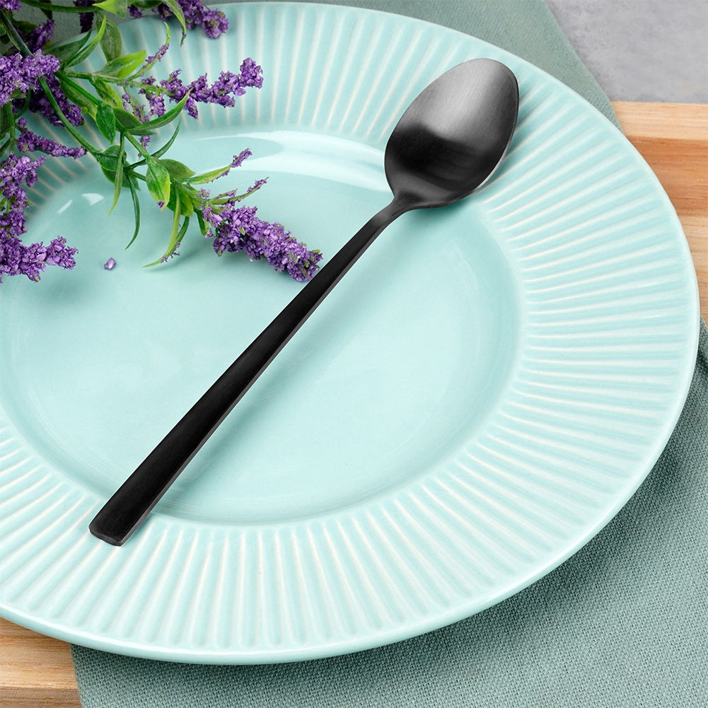 Black steel cocktail spoons 4 pcs.