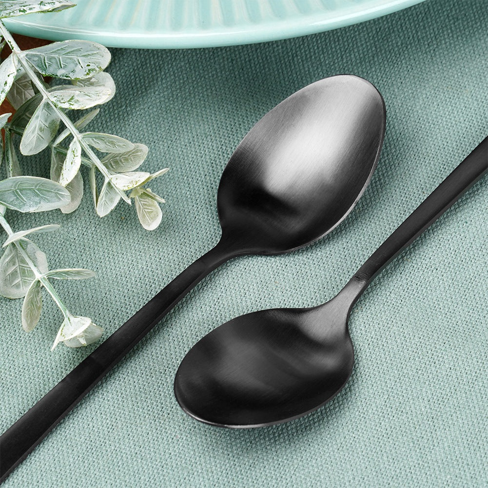 Black steel cocktail spoons 4 pcs.