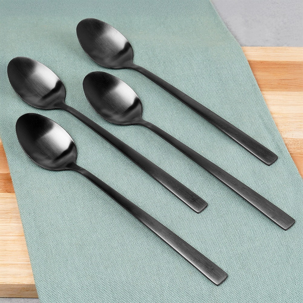 Black steel cocktail spoons 4 pcs.