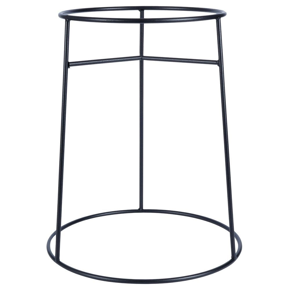 Black steel flower stand for pots, adjustable diameter