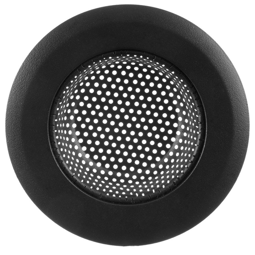 Black steel sink strainer 11.5 cm