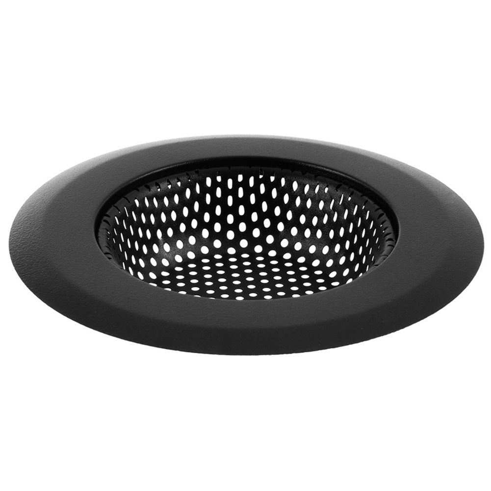 Black steel sink strainer 11.5 cm