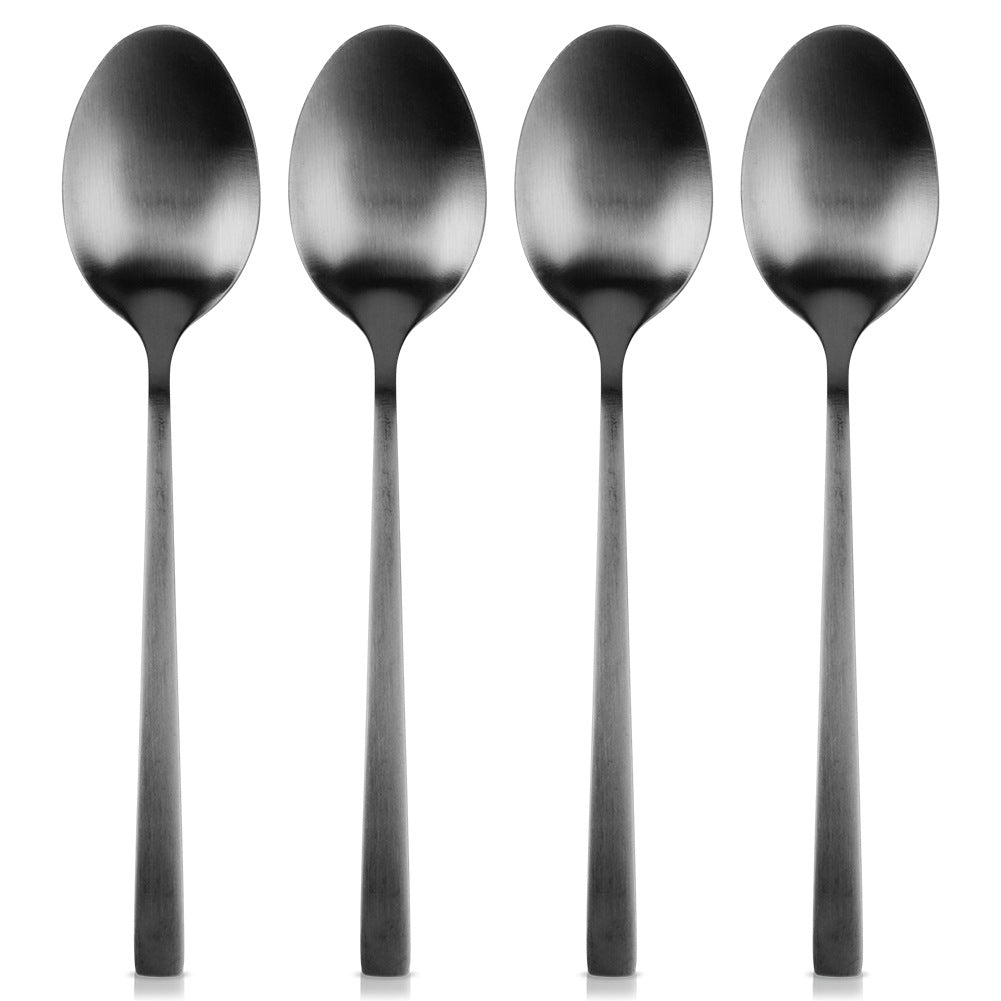 Black steel tea spoons 4 pcs.