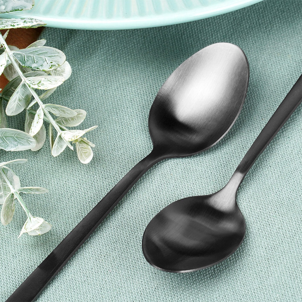 Black steel tea spoons 4 pcs.