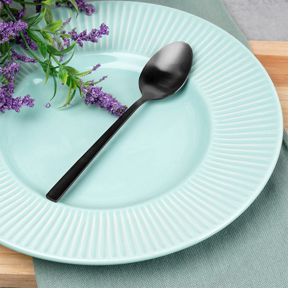 Black steel tea spoons 4 pcs.