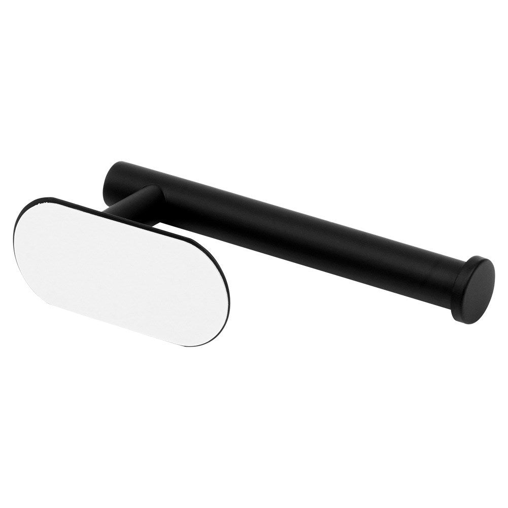 Black steel toilet paper holder