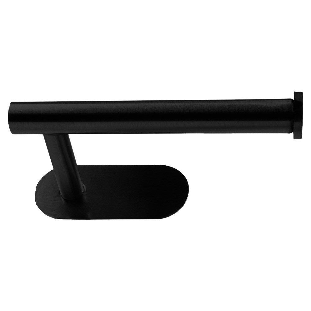 Black steel toilet paper holder
